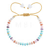 Chakra Natural Shell & Natural & Synthetic Mixed Gemstone Beads Braided Bead Bracelets ZA7321-2-6
