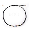 Glass Seed Beads & Resin Braided Bead Bracelets LS-TK7632-8-1
