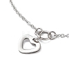 Non-Tarnish Heart Pendant Necklaces NJEW-Q335-05B-P-2