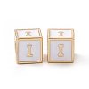 Rack Plating Brass Enamel Beads KK-B060-04G-04I-2