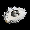 Romantic Classic Polyester Lace Bowknot Brooch for Women JEWB-B011-02E-2