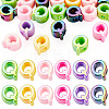 20Pcs UV Plating Opaque Acrylic European Beads OACR-TADJ0001-16Q-1