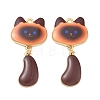 Printed Alloy Pendants ENAM-K076-45G-08-1