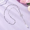 Alloy Butterfly Lariat Necklaces NJEW-JN05693-2