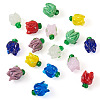 16Pcs 8 Colors Handmade Lampwork Beads LAMP-TA0001-33-3