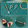   80Pcs 8 Styles Rack Plating Brass Spacer Beads KK-PH0006-28-4