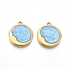 304 Stainless Steel Pendants STAS-N108-22A-G-1