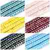 AB Color Plated Opaque Glass Beads Strands GLAA-T026-3x6mm-PM-1