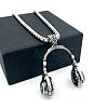 Vintage Hip-Hop 304 Stainless Steel Headset Pendant Necklaces for Men Women NI7157-1