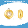 6Pcs 3 Colors 925 Sterling Silver Beads STER-PH0002-03-2