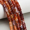 Natural Banded Agate Beads Strands G-Z144-A01-01A-1