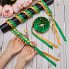 Two Tone Graduation Ribbon Leis FIND-WH0423-78B-3