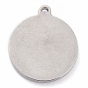 304 Stainless Steel Pendants STAS-O140-02P-C-2