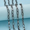 Iron Paperclip Chains X-CH-R025-13x6mm-B-2