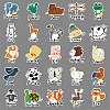 50Pcs Animal PET Stickers PW-WG97F31-01-4