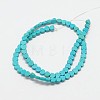 Dyed Synthetical Turquoise Heart Bead Strand X-G-P083-88B-2