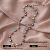 Vintage Style 304 Stainless Steel Enamel Evil Eye Link Chain Necklaces for Women VR8497-5-1