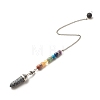 Chakra Theme Gemstone Drowsing Pendulum PALLOY-JF01520-2