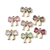UV Plating Alloy Glass Pendants FIND-K032-23G-1