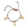Ocean Series 304 Stainless Steel Charm Bracelets BJEW-K237-25A-G-4