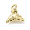 Rack Plating Croissant Brass Pendants LS-KK-M293-02G-1