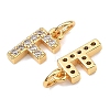 SHEGRACE Brass Micro Pave Clear Cubic Zirconia Pendants XGRQ29628-394G-F-2