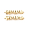 Mother's Day Brass Connector Charms KK-F919-33G-1