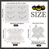  3Pcs 3 Styles DIY Bat Pendants Silicone Molds DIY-TA0005-27-3