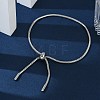 Tarnish Resistant Adjustable 304 Stainless Steel Slider Bracelet/Bolo Bracelets Making BJEW-F412-04P-4