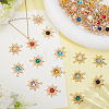56Pcs 14 Colors Zinc Alloy Pendants FIND-ME0003-58-5