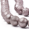 Electroplate Shell Pearl Beads Strands SHEL-T005-09D-4
