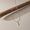 304 Stainless Steel Long Teardrop Pendant Necklaces for Women WG6AD54-01-3