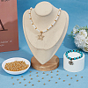 500Pcs Brass Smooth Round Beads KK-PA0001-19G-3