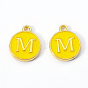 Golden Plated Alloy Enamel Charms LS-ENAM-S118-09M-2