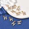SHEGRACE Brass Micro Pave Clear Cubic Zirconia Pendants XGRQ29951-394G-H-4