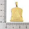 Ion Plating(IP) 304 Stainless Steel Pendants STAS-B071-02H-16G-3