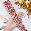 7.5Yards Vintage Jacquard Polyester Lace Ribbon SRIB-CY0001-42A-3