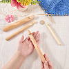4Pcs 4 Styles Bamboo Crochet Hooks DIY-CL0002-62B-3