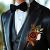 Foam Wedding Corsage FOR Bride and Groom AJEW-WH0695-020-4