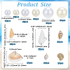 220Pcs 6 Styles Plastic Imitation Pearl Beads KY-SP0001-78-2