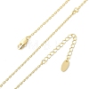 Brass Cable Chain Necklaces for Women Men KK-B129-30G-4