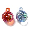 UV Plating Transparent Acrylic Pendants MACR-D083-02-2