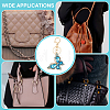 Butterfly Zinc Alloy & Rhinestone Keychains KEYC-WH0053-045G-03-5