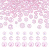 105Pcs 3 Styles Electroplate Opaque Solid Color Glass Beads Strands GLAA-TA0004-40B-2