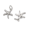 Brass Micro Pave Clear Cubic Zirconia Pendants KK-H256-14P-2