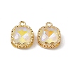 Square K9 Glass Charms X-GLAA-A005-12LG-4