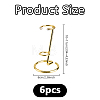 6Pcs Alloy Crystal Sphere Display Stands DJEW-DC0001-23G-2