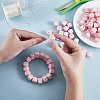 20Pcs Pink Cube Letter Silicone Beads 12x12x12mm Square Dice Alphabet Beads with 2mm Hole Spacer Loose Letter Beads for Bracelet Necklace Jewelry Making JX435G-5