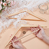 Wood Wedding Bride Clothes Hangers DIY-WH0504-924B-4
