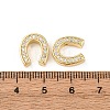 Brass Micro Pave Cubic Zirconia Beads KK-K408-12G-3
